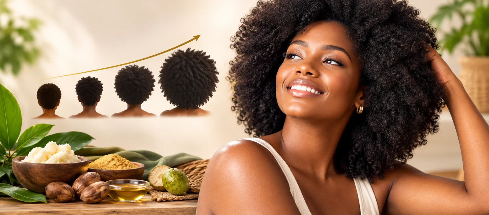 Pousse cheveux afro rapide : rythme par mois et astuces naturelles